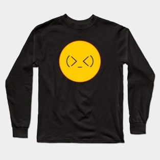 sad and cool emoji Long Sleeve T-Shirt
